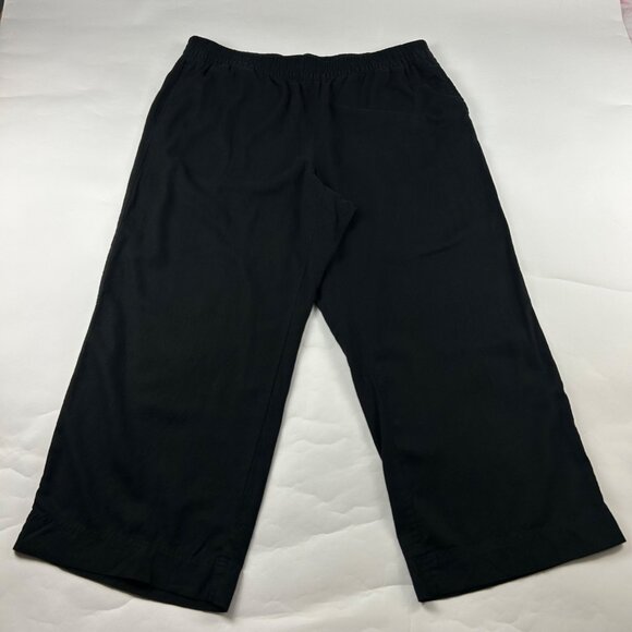 Old Navy Black Linen Blend Wide Leg Lounge Pant 2X - Picture 1 of 7